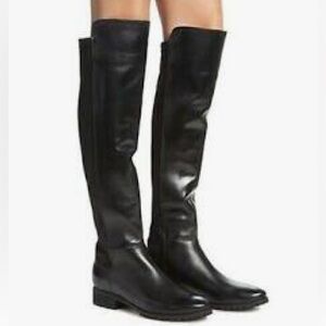 Blondo Presto Leather Waterproof Black Knee High Boots Shoes 8.5